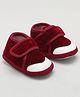 KIDSUN Colour Blocked Velcro Closure Booties - Maroon
