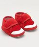 KIDSUN Colour Blocked Velcro Closure Booties - Red
