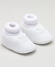 KIDSUN Butterfly Applique Detailed Slip On Booties - White