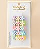 Babyhug Snap Clips Free Size with Floral Applique Pack of 5 - Multicolor