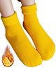 Akinos Kids Cotton Knit Solid Socks - Yellow