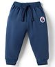 Ollypop Looper Knit Full Length Lounge Pant with Boat Patch - Blue