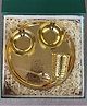 Indian Bartan Hammered Brass Plate set With Gift Box