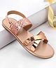 Pine Kids Sandals with Velcro Closure- Golden