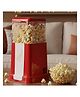 VikriDA Jumbo Size 2025 (?? ???????? ????????????????) Hot-Air Electric Popcorn Maker, 8 Cups, Healthy Oil Free Popcorn with Measuring Scoop, Retro Red