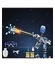 Vikrida Electric Small Balls Blaster Gun | Color-Changing Light Sensor Suppressor WITH SMOKE | Gel Ball Blaster Toy for Outdoor Fun  Multicolor