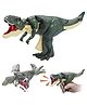 VikriDA 11-Inch Trigger T-Rex Dinosaur Toy | Realistic Roaring Dino with Telescoping Neck, Swinging Motion, Lights & Sound
