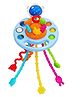 Vikrida Pull String Toy for Babies, Teething Strings Sensory Montessori Toys, Food Grade Silicone Fine Motor Skills Toy for Toddlers - Astronaut Pull String