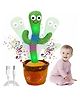 VikriDA Dancing Cactus Plush Toy with USB Charging, Sing 120pcs Songs, Recording, Repeats What You say and emit Colored Lights for Kids