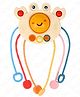 VikriDA Pull String Toy for Babies, Teething Strings Sensory Montessori Toys, Food Grade Silicone Fine Motor Skills Toy for Toddlers - Crab Pull String