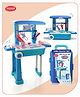 Aditi Toys Premium Pretend Play Doctor Set with Pull & Push Trolley  with LED Light Instruments BIS Approved 13 Piece - Blue