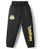 Smarty Boys Sinker Knit Full Length Lounge Pant with Text Print - Olive Green
