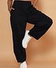 TeenTrums Cotton Woven Solid Pants - Black