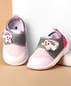 Cute Walk by Babyhug Velcro Closure Casual Shoes With Unicorn Applique - Peach