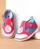 Cute Walk by Babyhug Velcro Closure Casual Shoes With Animal Applique - Pink