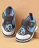 Cute Walk by Babyhug Casual Shoes With Velcro Closure & Vehicle Applique - Grey