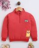 TOONYPORT Cotton Blend Knit Full Sleeves Monster Printed Light Winter Sweatshirt - Red