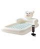 Intex Combo Inflatable Teddy Bear Kids Travel Bed With Hand Pump Air Bed Air Furniture Multicolor