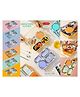 AKN TOYS Lunch Box for Kids 4 - Compartment Leak-Proof BPA Free Stainless Steel Lunch Box with Spoon, Tiffin Box for School, Lunch Box for Kids,- PACK OF -1 - ( COLOR MAY VARY )