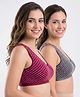 Bella Mama Cotton Elastane Knit Sleep Bra Pack Of 2 (Colour May Vary)