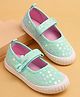Cute Walk by Babyhug Casual Shoes With Floral Applique - Green