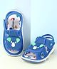 Cute Walk by Babyhug Velcro Closure Sandals With Wings Applique - Blue