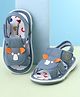 Cute Walk by Babyhug Velcro Closure Sandals With Wings Applique - Blue