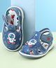 Cute Walk by Babyhug Velcro Closure Sandals With Astronaut Applique - Blue