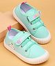 Cute Walk by Babyhug Casual Shoes With Velcro Closure & Cat Design - Green