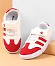 Cute Walk by Babyhug Velcro Closure Casual Shoes with Striped Design - Red