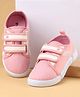 Cute Walk by Babyhug Velcro Closure Casual Shoes with Stripes - Pink