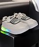 Maimne Mesh Detailed Velcro Closure LED Shoes - Cream