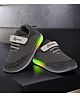 Maimne Mesh Detailed Velcro Closure LED Shoes - Green