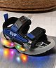 Maimne Abstract Designed Velcro Closure LED Sandals - Multi Colour