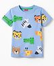 Babyhug Cotton Knit T-Shirts All Over Printed Half Sleeves Round Neck Multicolor 4-5 Years