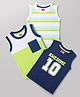 Babyhug Cotton Knit Sleeveless Printed Tank T-Shirts Pack of 3 - Multicolor