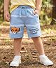 Babyhug Disney Terry Knit Knee Length Shorts with Lion King Graphics - Blue