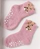 Ziory Bear Designed Anti Skid Socks - Light Pink
