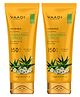 Vaadi Herbals Pack Of 2 Sunscreen Lotion Spf-50 With Aloe Vera & Chamomile - (110 ml X 2)