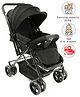 Babyhug Symphony Stroller With Reverisble Handle & Mosquito Net - Black