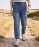 Pine Kids Denim Woven Full Length Solid Color Jeans - Blue