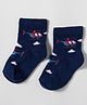Mustang Knit Ankle Length Socks with Helicopter Design - Navy Blue