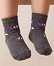 Mustang Knit Ankle Length Socks with Helicopter Design - Charcoal Grey