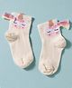 Mustang  Socks With Unicorn Theme Design - Off White