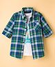 Pine Kids Cotton Woven Full Sleeves Checks Shirt With Printed Inner Tee - Multicolor
