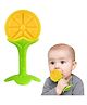 FunBlast Fruits Silicone Teether Toy for Babies  Pack of 1 (Orange)