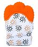 FunBlast Silicon Baby Teething Mitten Toy for Babies  Pack of 1, (Orange)