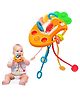 FunBlast Montessori Pull String Teething Toy for Babies  Pack of 1 (Carrot)