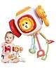 FunBlast Montessori Pull String Teething Toy for Babies  Pack of 1 (Lion)