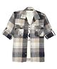 CAVIO Cotton Woven Full Sleeves Checked Shirt & Tee Set - Coffee